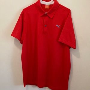 Puma Large Red/Orange Golf Polo.